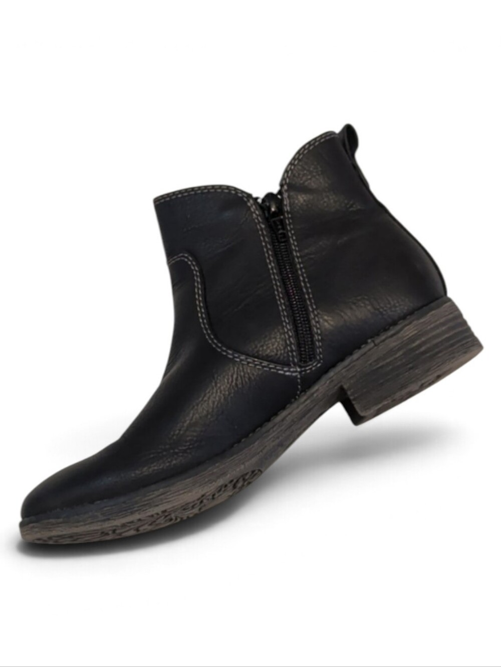 Sofft, Euro Soft, Black Zip Up Ankle Booties. Size 6.5